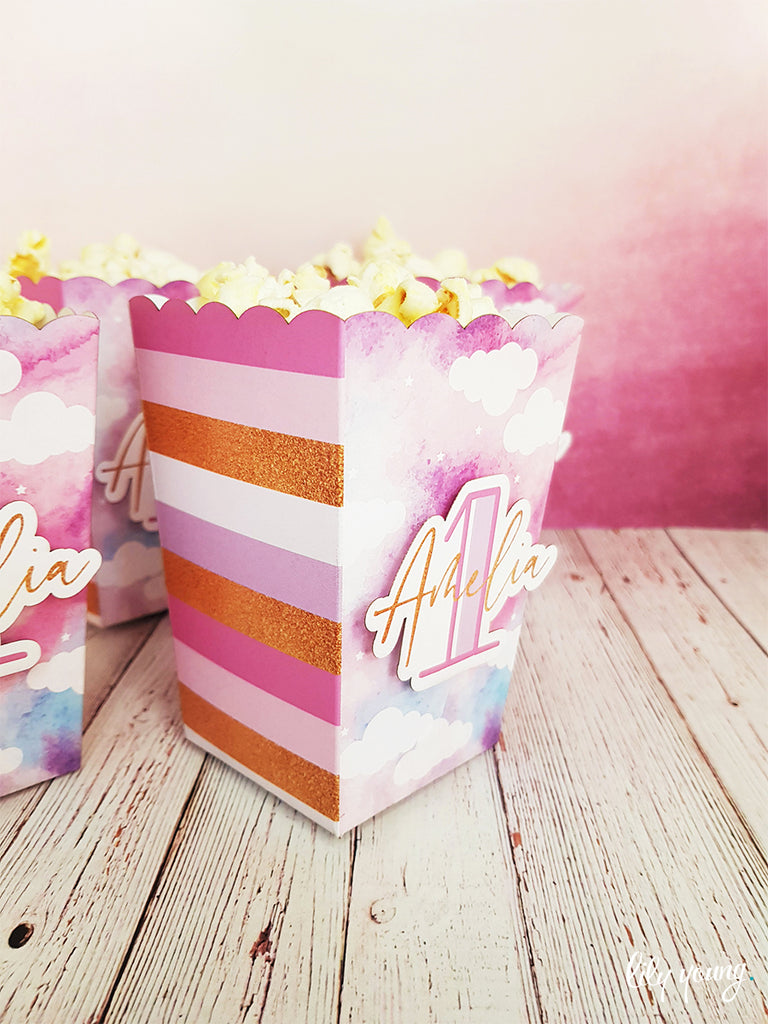Rainbow Popcorn Boxes - Pack of 12