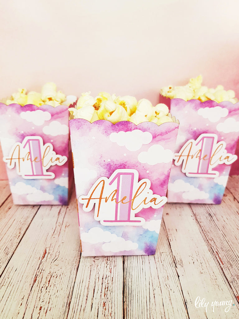 Rainbow Popcorn Boxes - Pack of 12