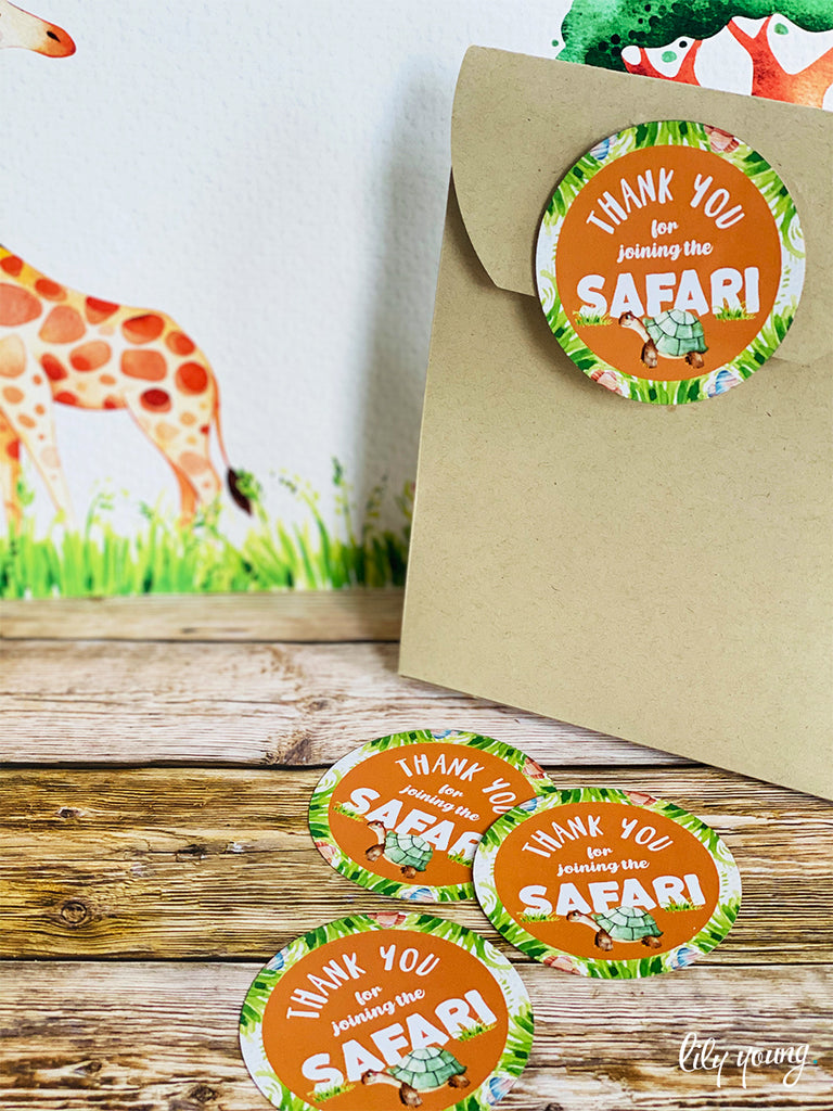 Safari Sticker - Pack of 12