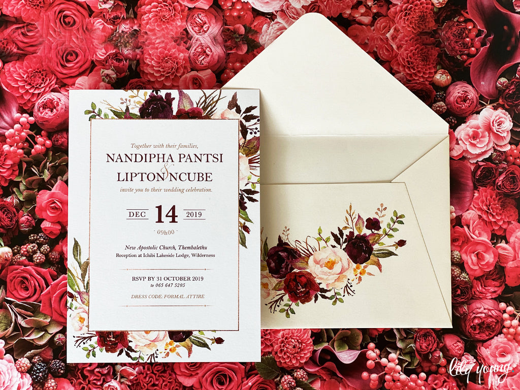 Nandipha Printed Invitation Suite