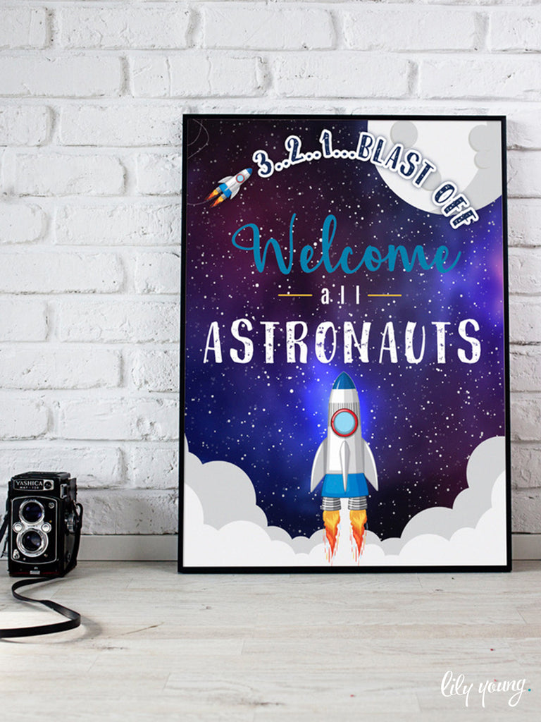 Space Welcome Sign - Pack of 1