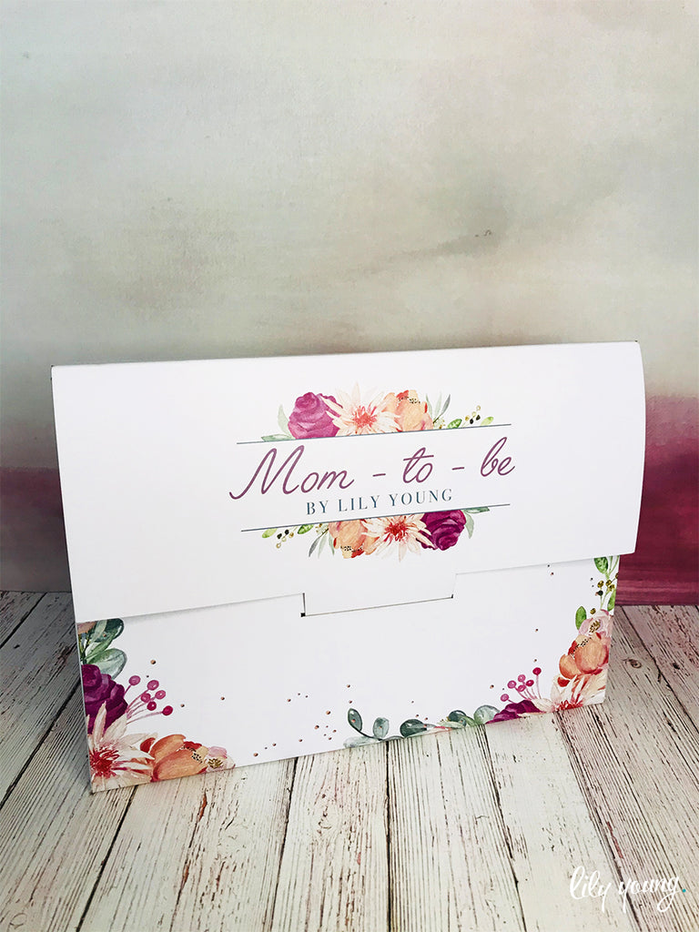 Pink Floral Baby Shower Game Box