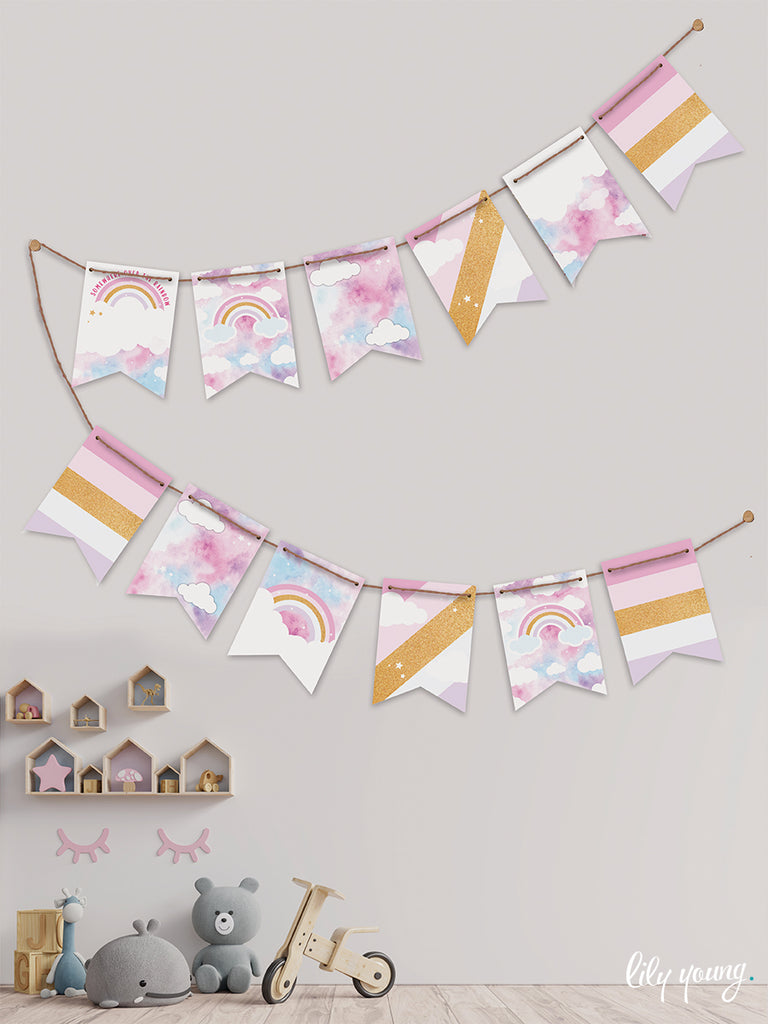 Rainbow Bunting - Pack of 1