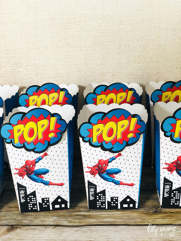 Spider-Man Popcorn boxes - Pack of 12