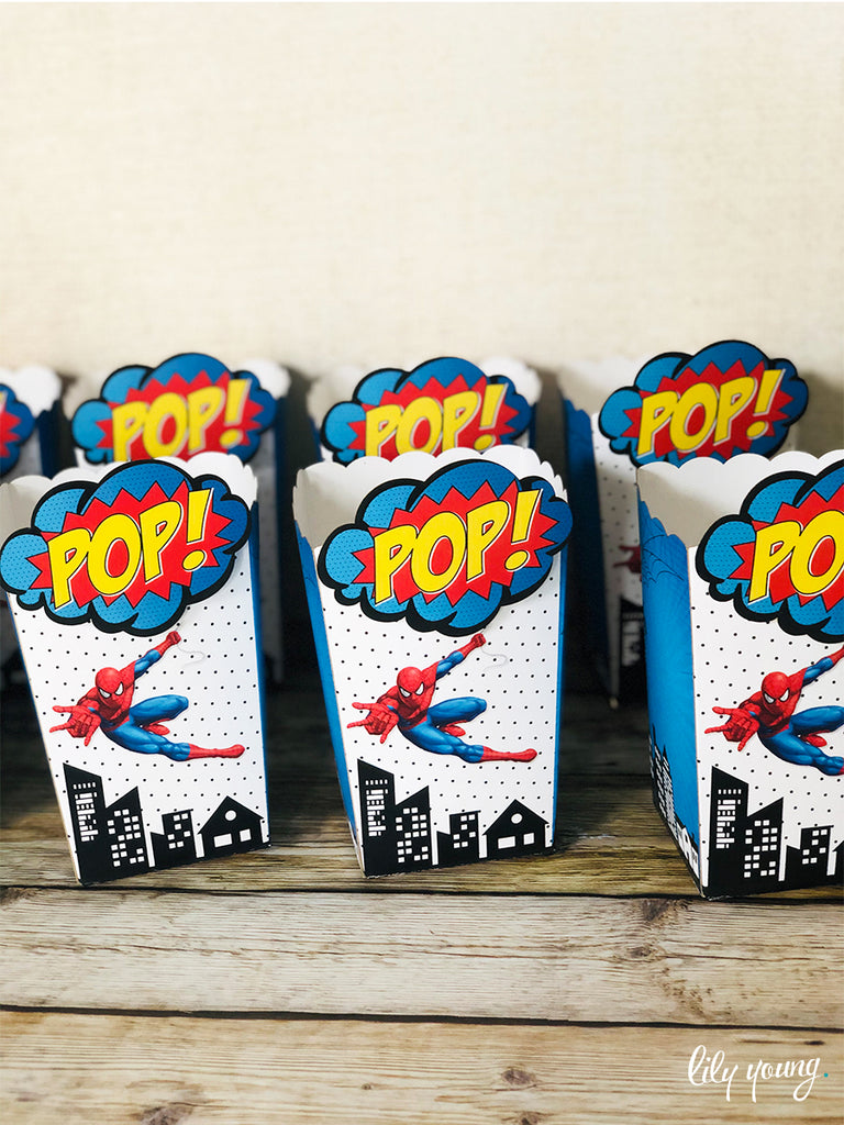 Spider-Man Popcorn boxes - Pack of 12