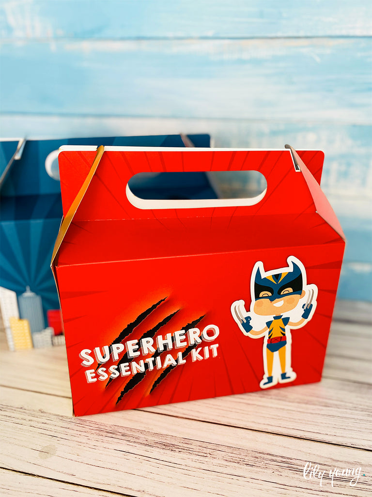 Large Superhero Boy Boxes - Pack of 12