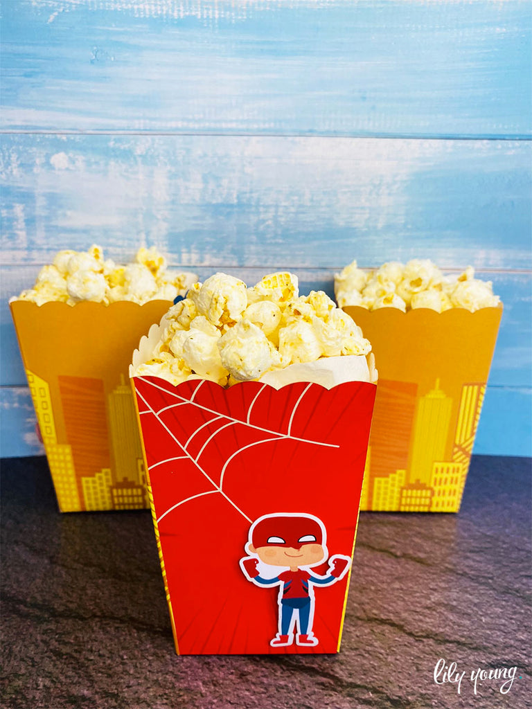 Superhero Boy Popcorn boxes - Pack of 12