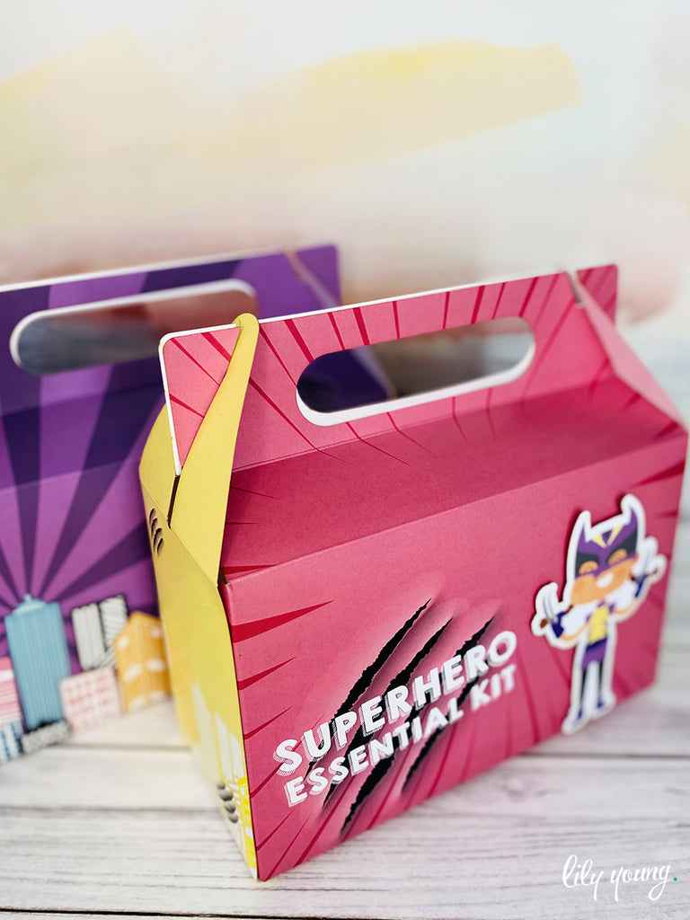 Large Superhero Girl Boxes - Pack of 12