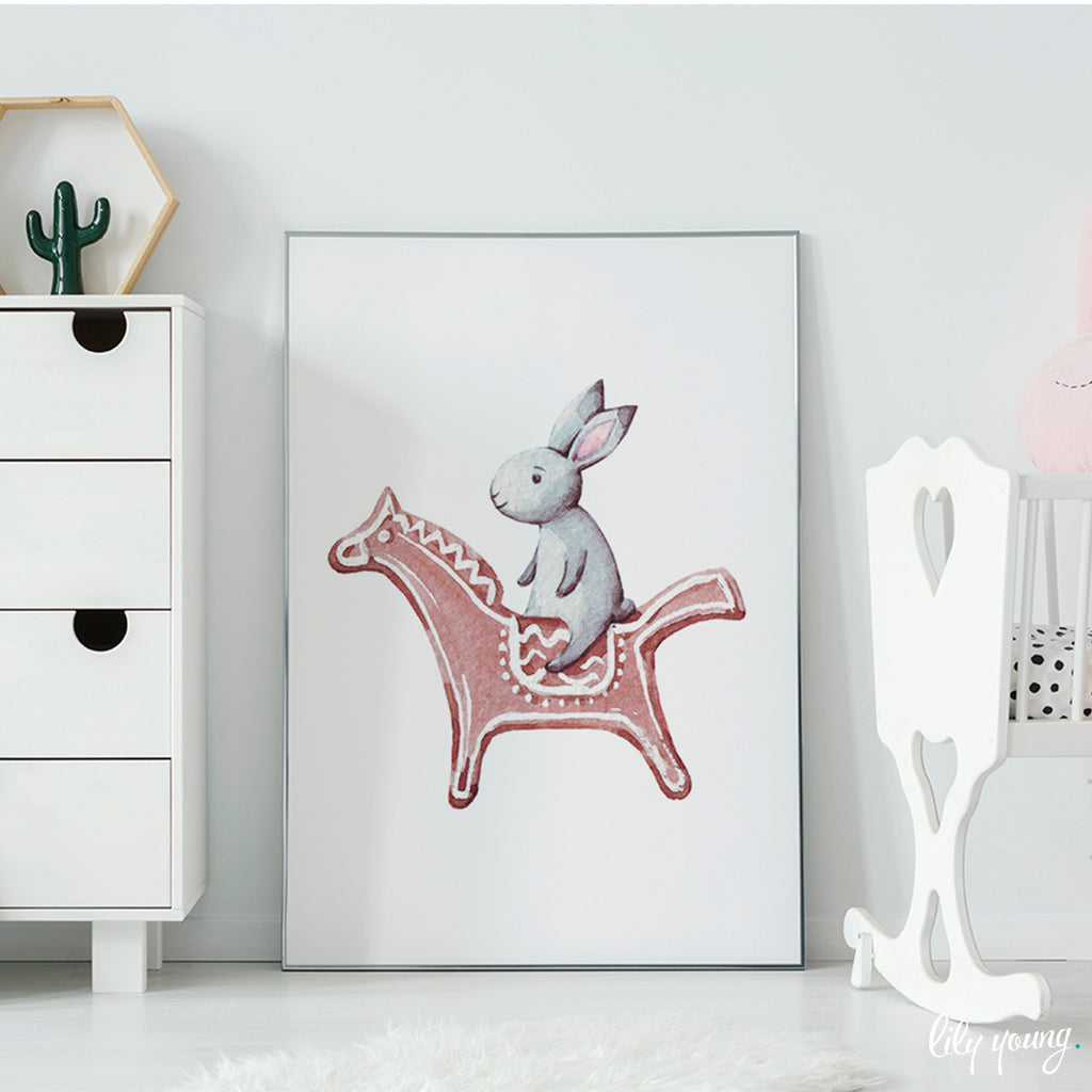 Three Bunnies Wall Art