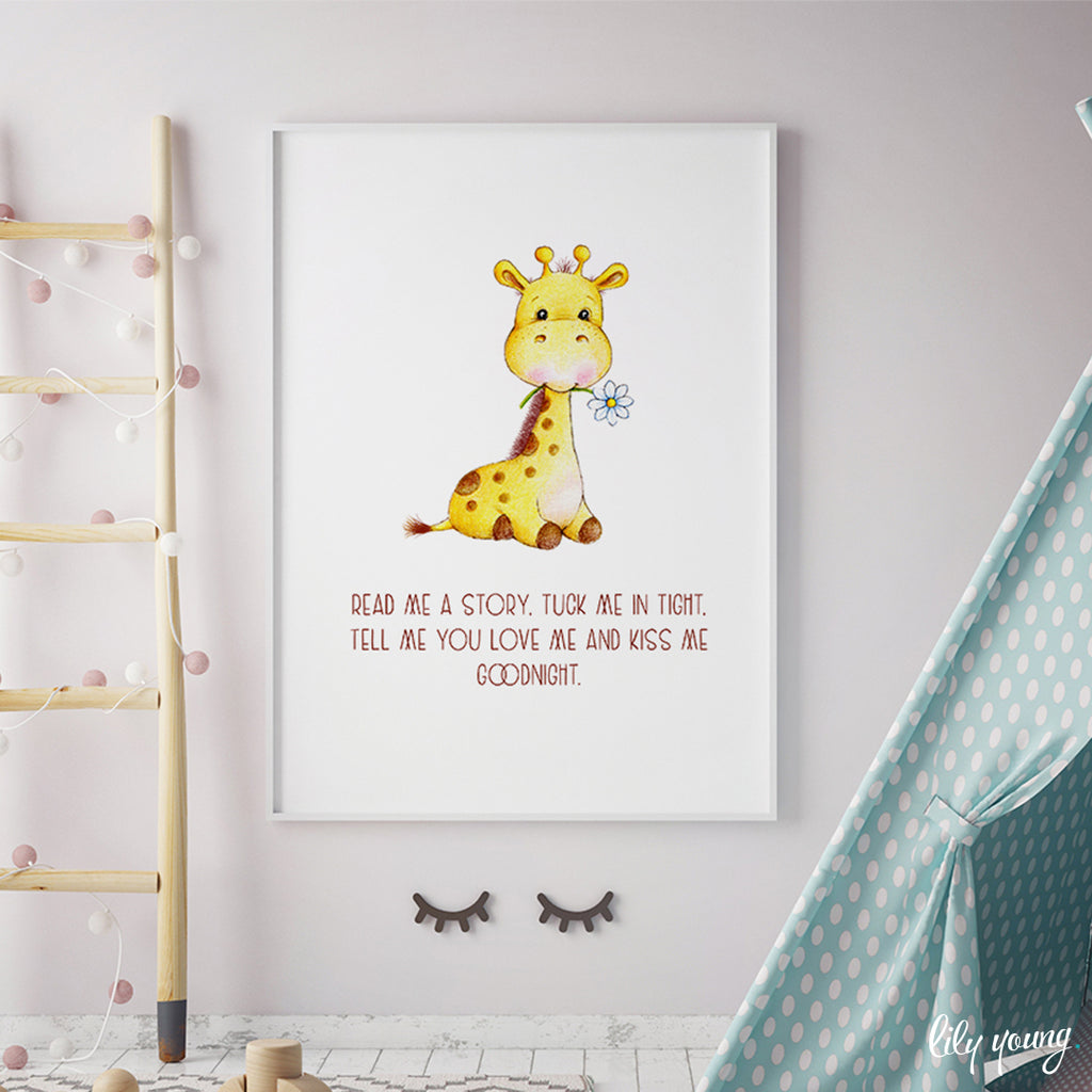 Baby Giraffe Wall Art