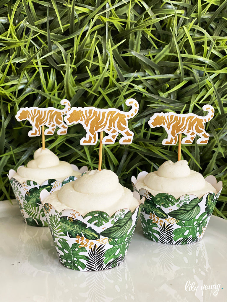 Wild One Cupcake wrapper & topper - Pack of 12