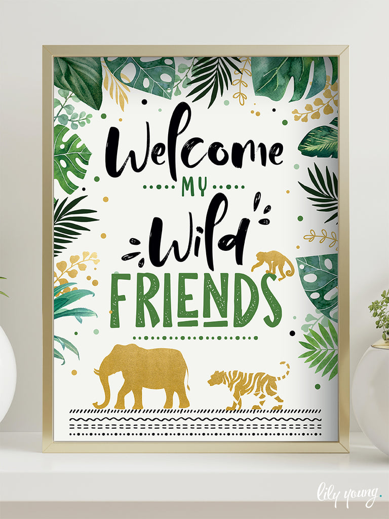 Wild One Welcome Sign - Pack of 1
